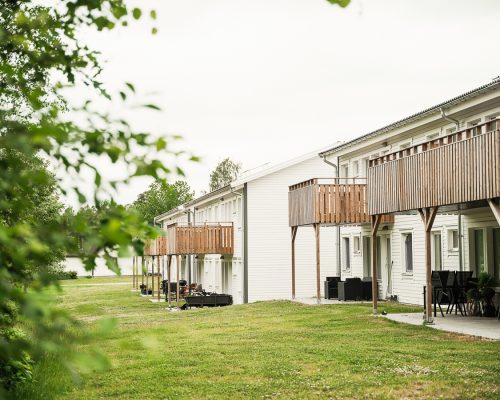 Baksidan av Taggvägen i Alvesta